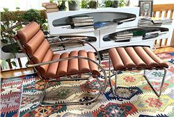 Mies van der Rohe Lounge Armchair and Ottoman