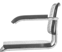 marcel breuer cesca armchair replacement cane seat/back/arms BLACK